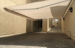 تركيب مظلات خشبية